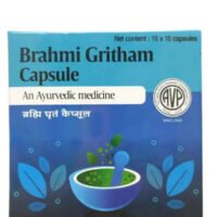 Brahmi Gritham Soft Gel Capsule 100 Nos Container - AVP Ayurveda